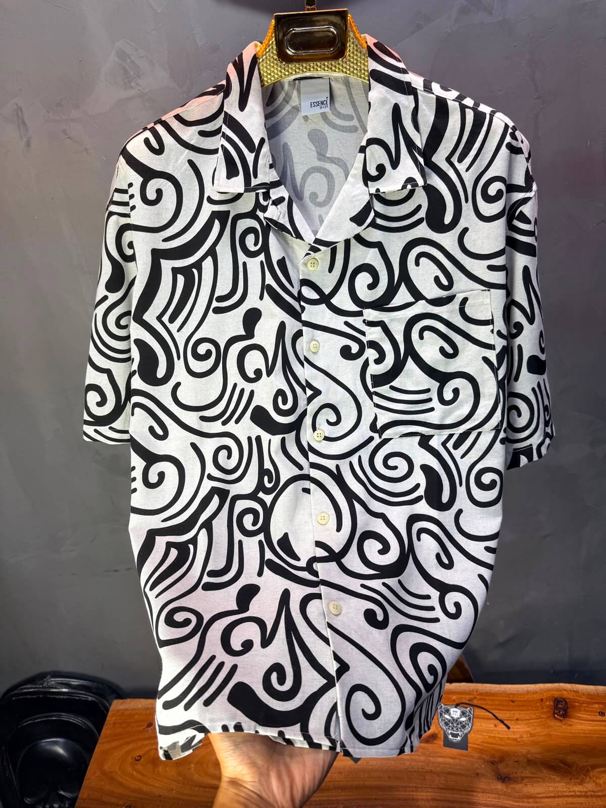 Chemise Calligraphie Graffiti — Blanc 183