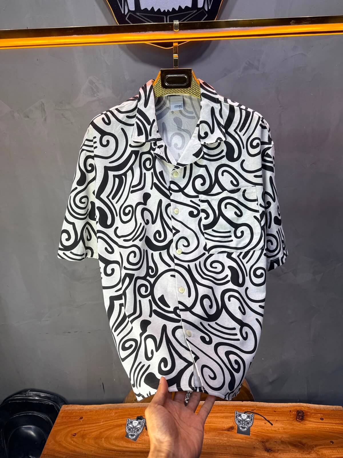 Chemise Calligraphie Graffiti — Blanc 183