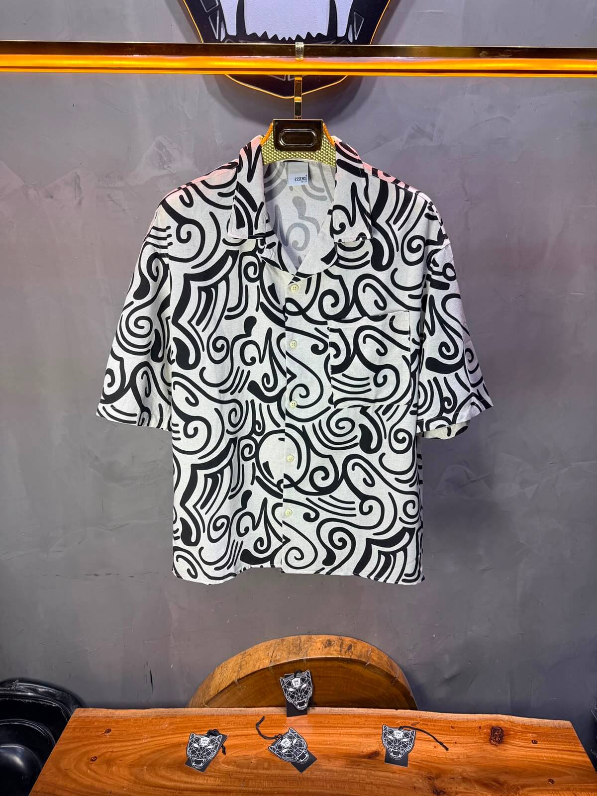 Chemise Calligraphie Graffiti — Blanc 183
