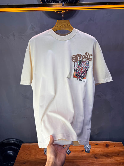 T-Shirt Story Foulard Brodé — Beige 5182