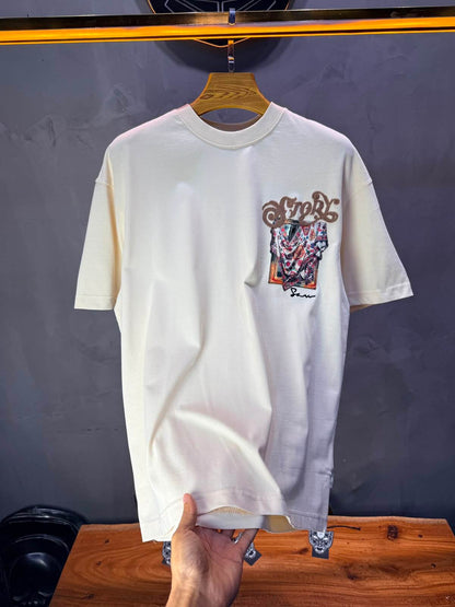T-Shirt Story Foulard Brodé — Beige 5182