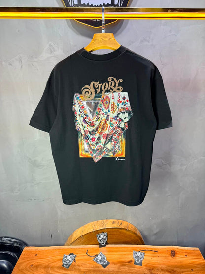 T-Shirt Story Foulard Brodé — Noir 5182