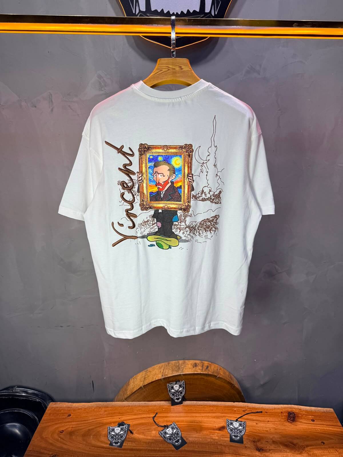 T-Shirt SAW Vincent — Blanc 5175