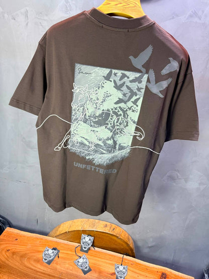 T-Shirt Unfettered — Sam — Brown 5172