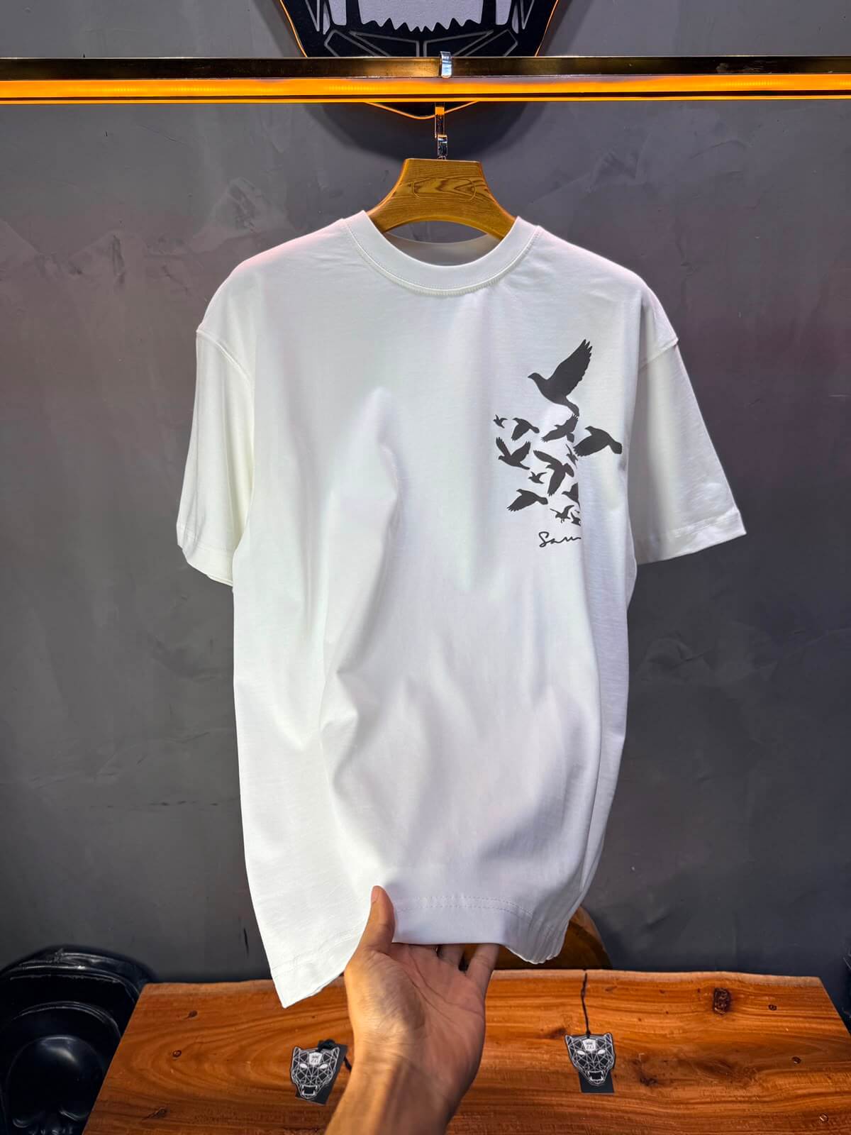 T-Shirt Unfettered — Sam — Blanc 5172