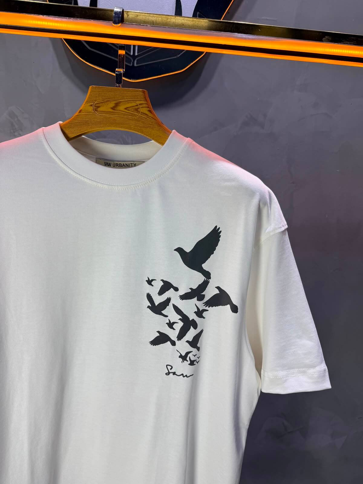T-Shirt Unfettered — Sam — Blanc 5172