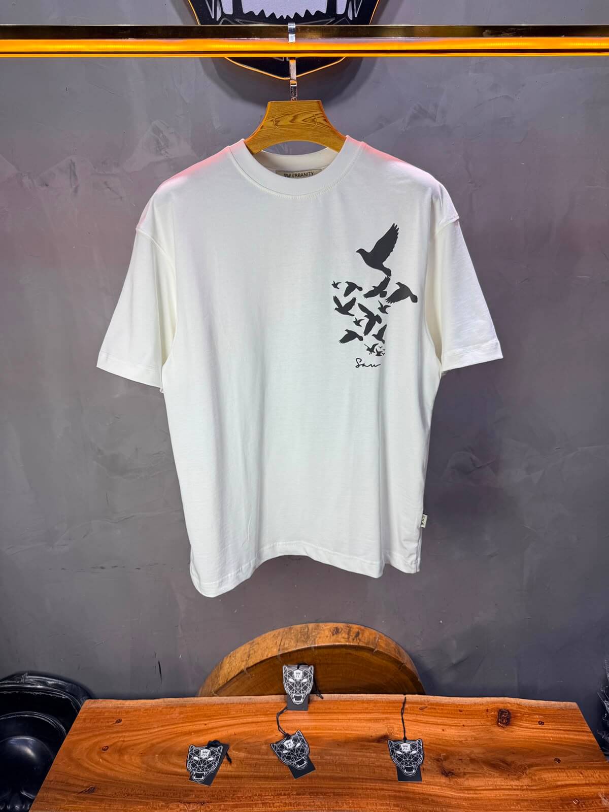 T-Shirt Unfettered — Sam — Blanc 5172