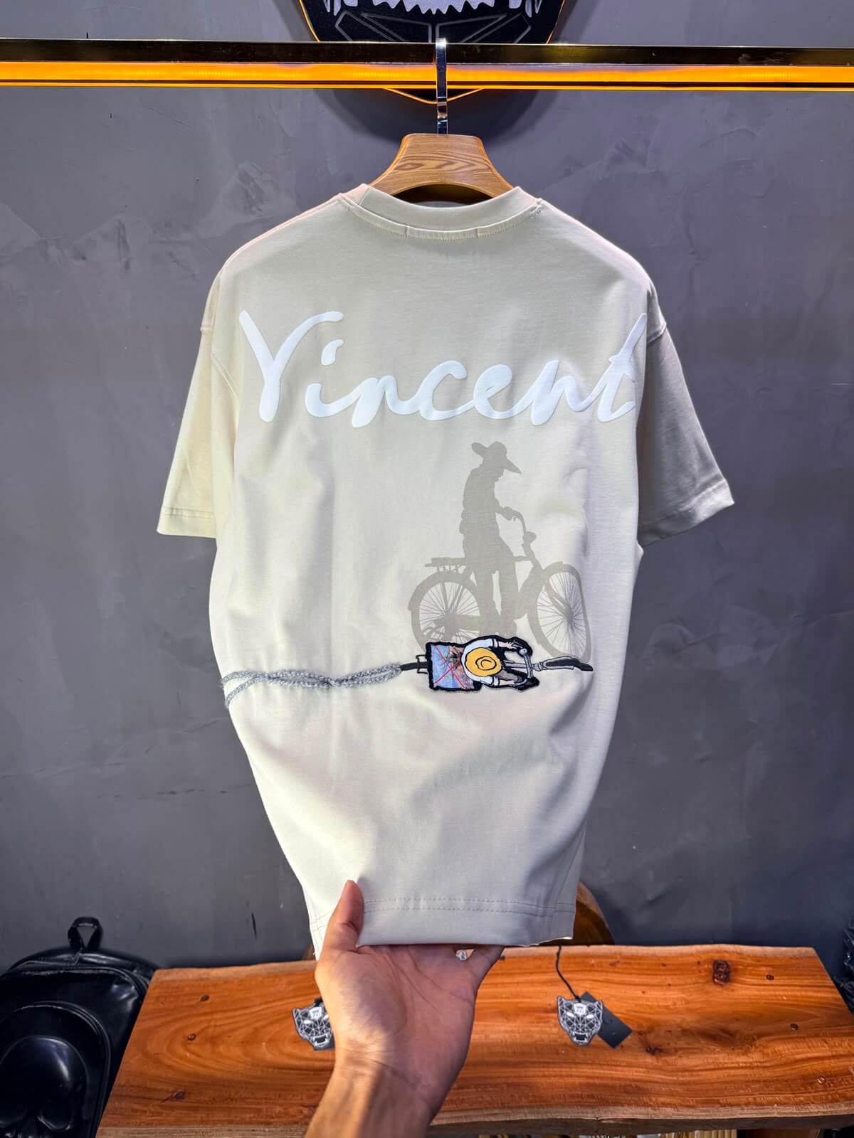 T-Shirt Vincent Cycliste — Beige 5073
