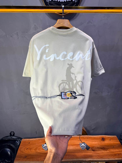 T-Shirt Vincent Cycliste — Beige 5073
