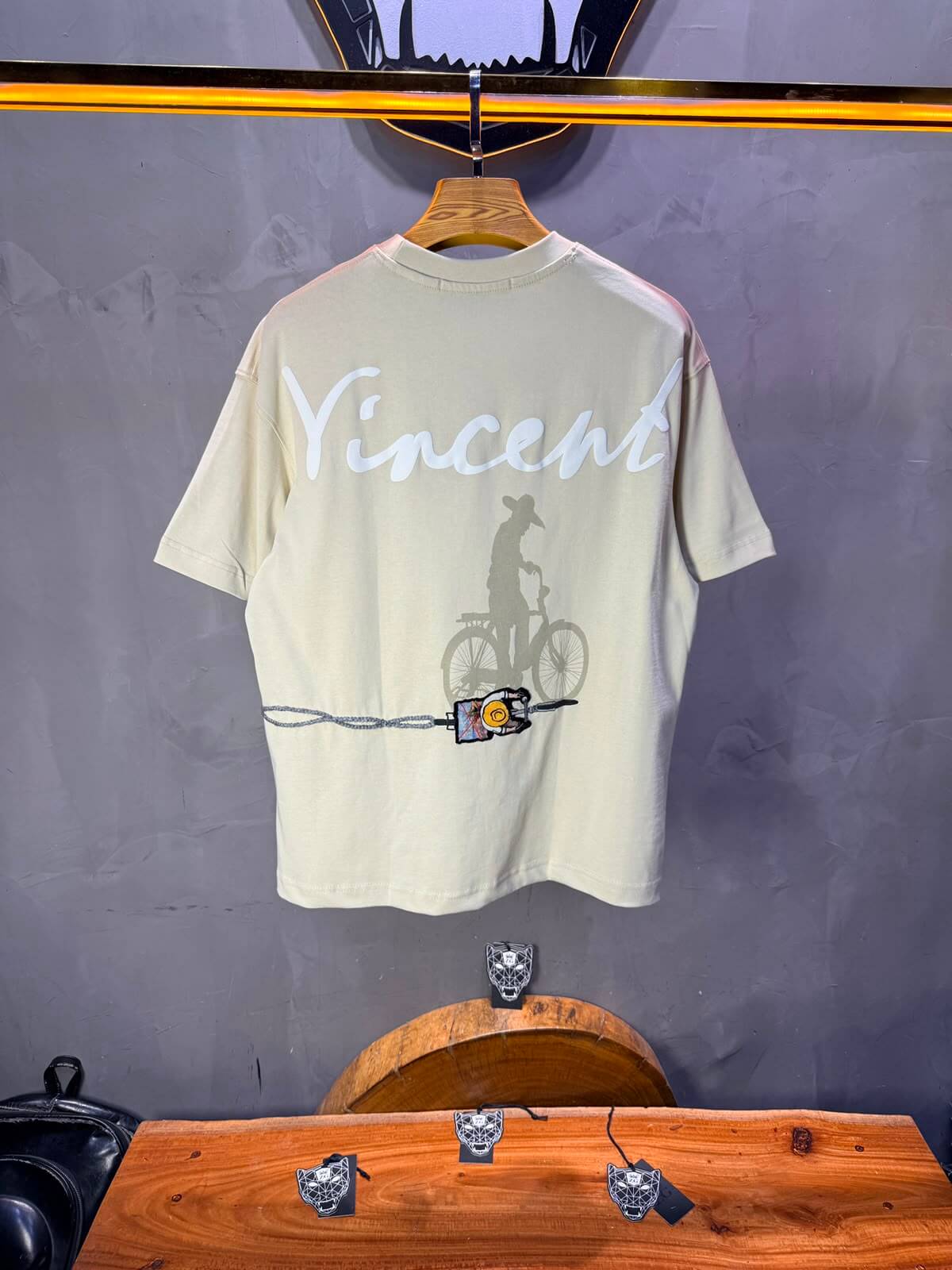 T-Shirt Vincent Cycliste — Beige 5073