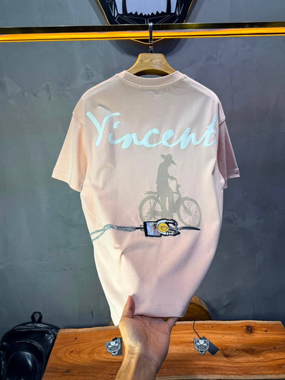 T-Shirt Vincent Cycliste — Rose 5073