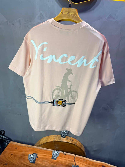 T-Shirt Vincent Cycliste — Rose 5073