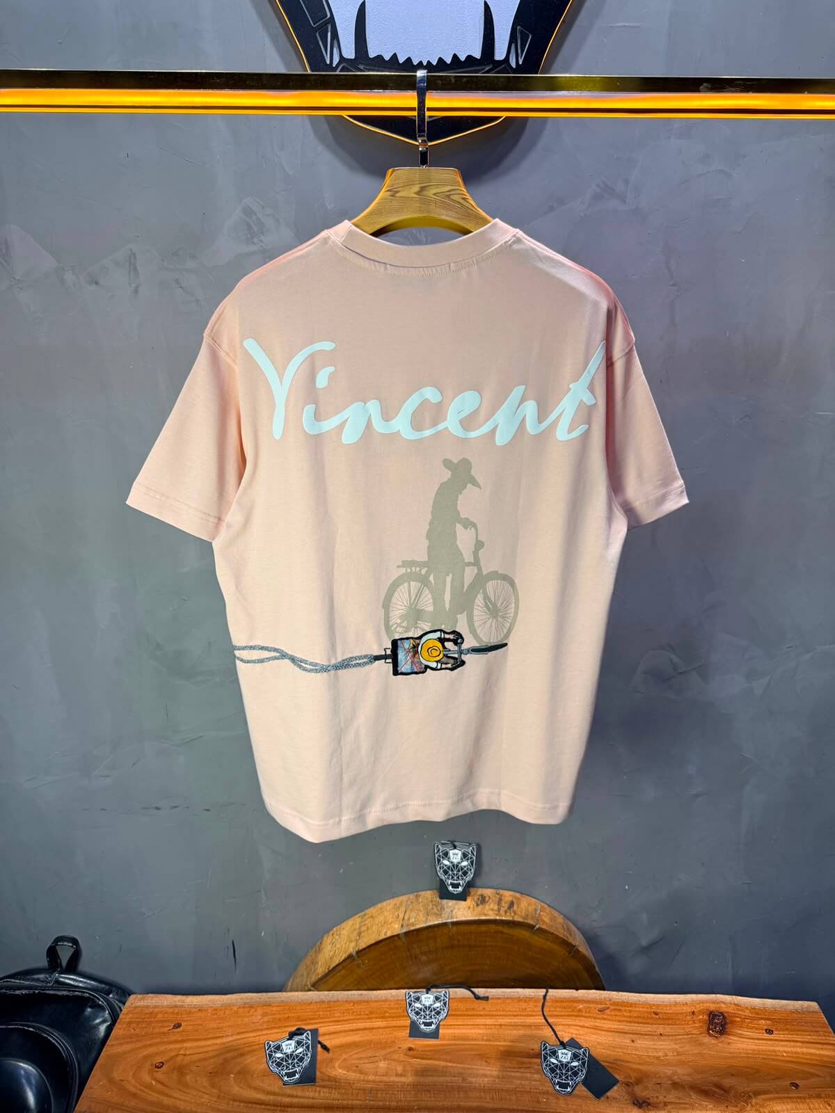 T-Shirt Vincent Cycliste — Rose 5073