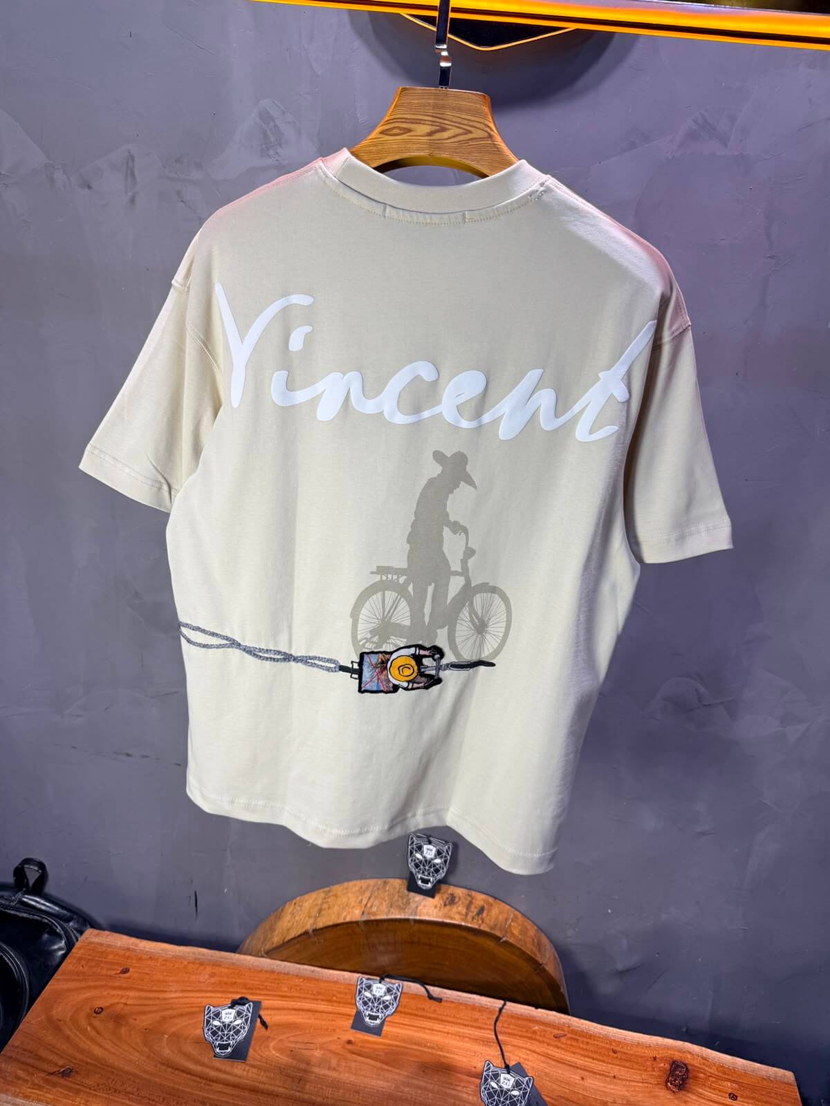 T-Shirt Vincent Cycliste — Beige 5073