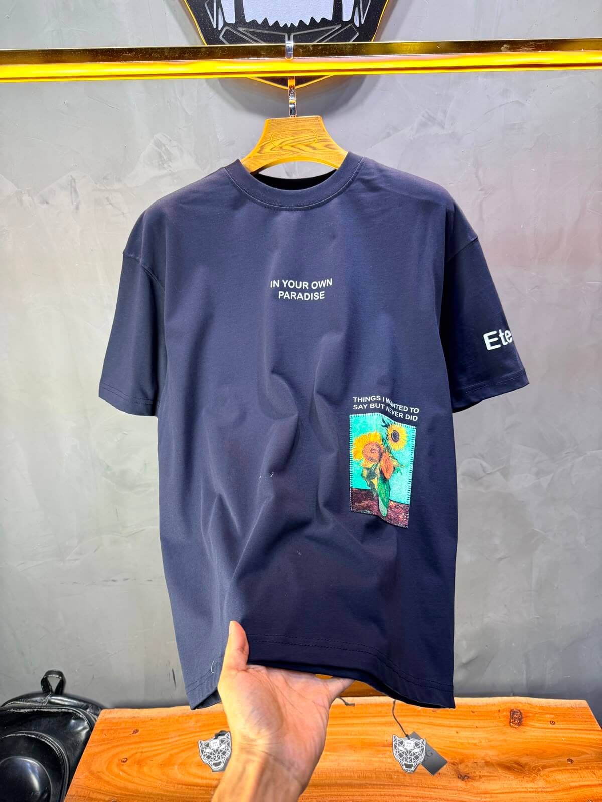 T-Shirt Eternity — Vincent Van Gogh — Navy Blue 5143