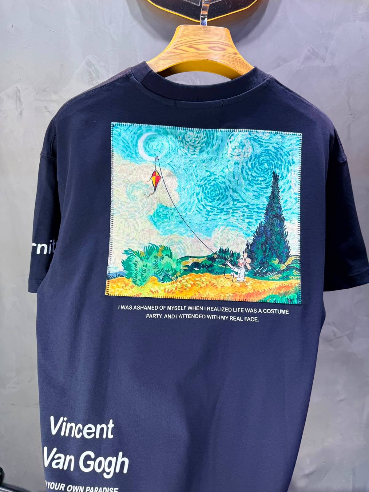 T-Shirt Eternity — Vincent Van Gogh — Navy Blue 5143