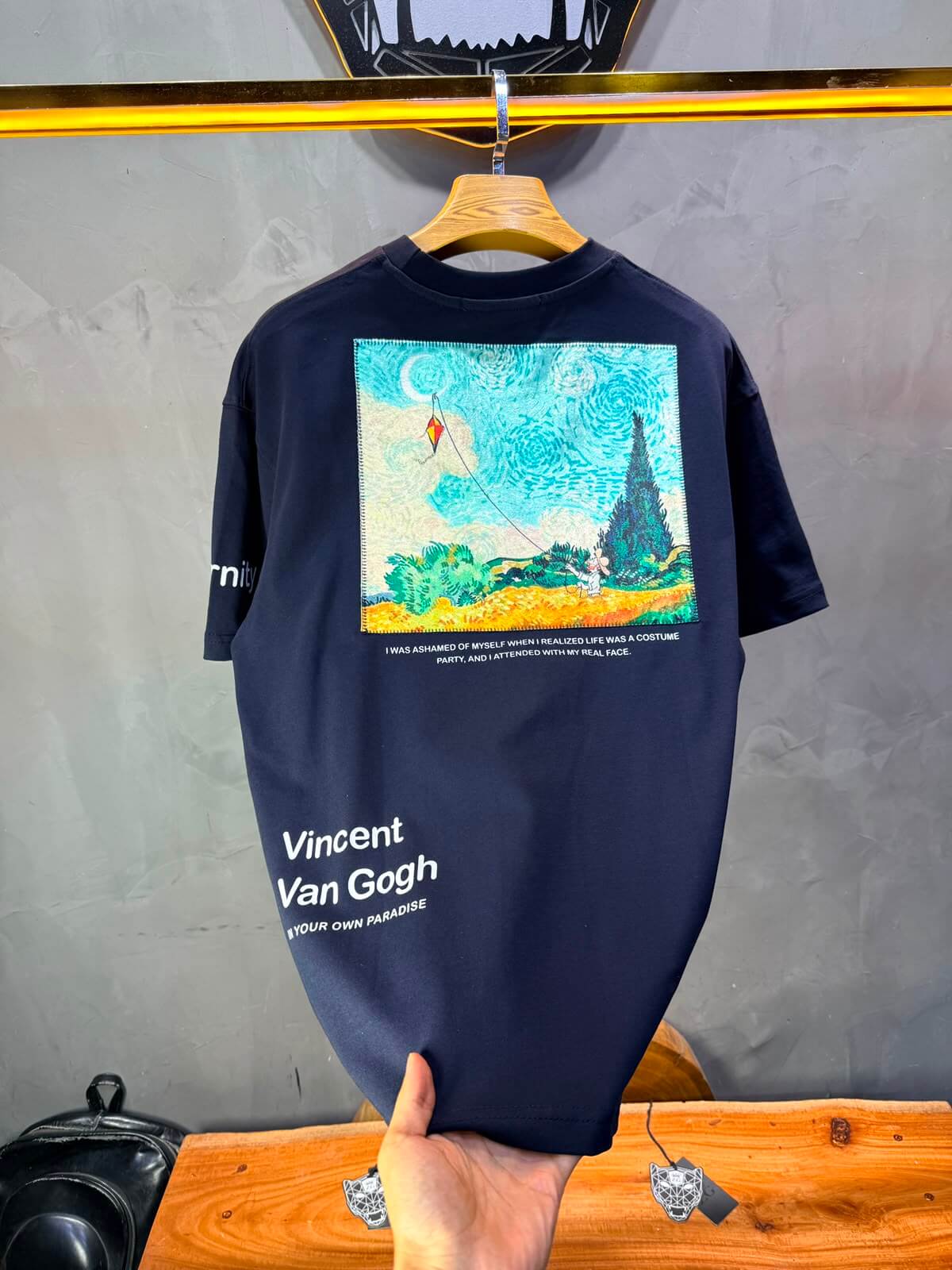 T-Shirt Eternity — Vincent Van Gogh — Navy Blue 5143