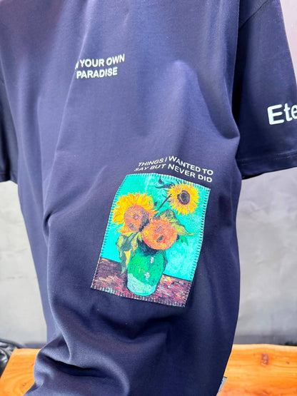 T-Shirt Eternity — Vincent Van Gogh — Navy Blue 5143