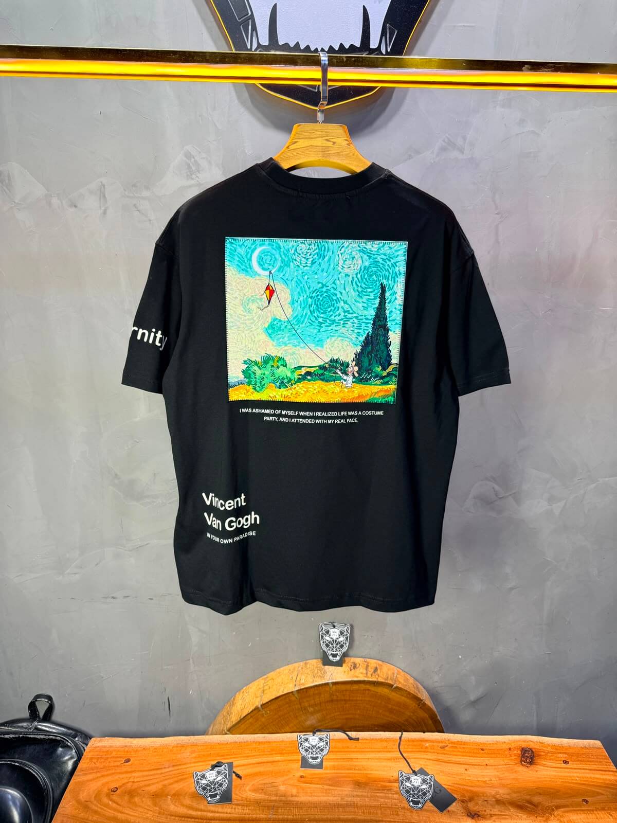T-Shirt Eternity — Vincent Van Gogh —  Noir 5143