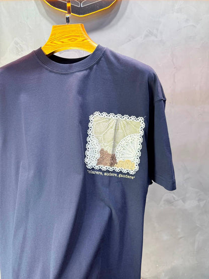 T-Shirt Clarere Audere Gaudere — Navy Blue 5136