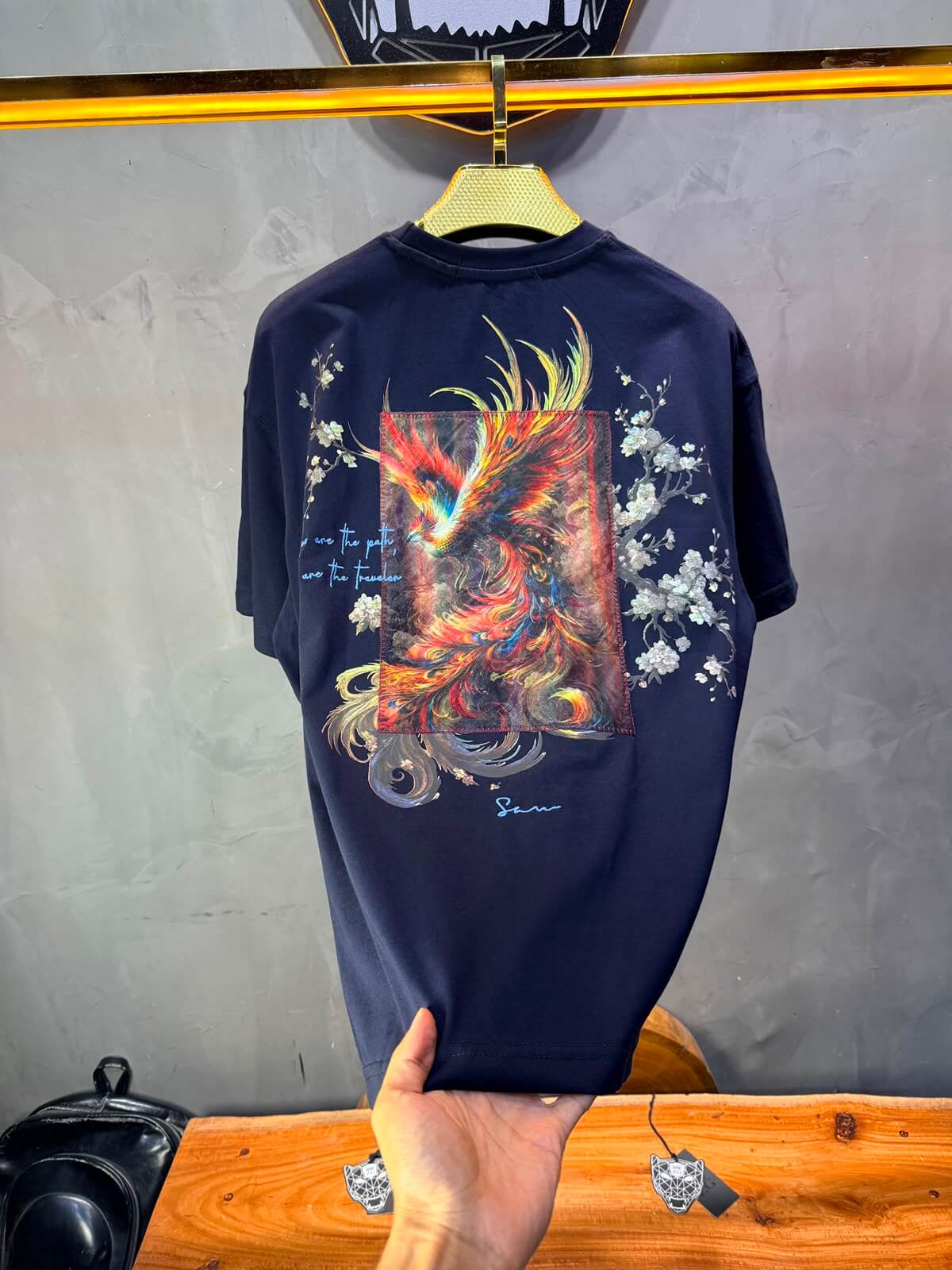 T-Shirt Phénix Sakura — Sam — Navy Blue 5180