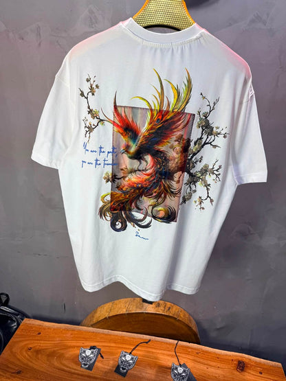 T-Shirt Phénix Sakura — Sam — Blanc 5180
