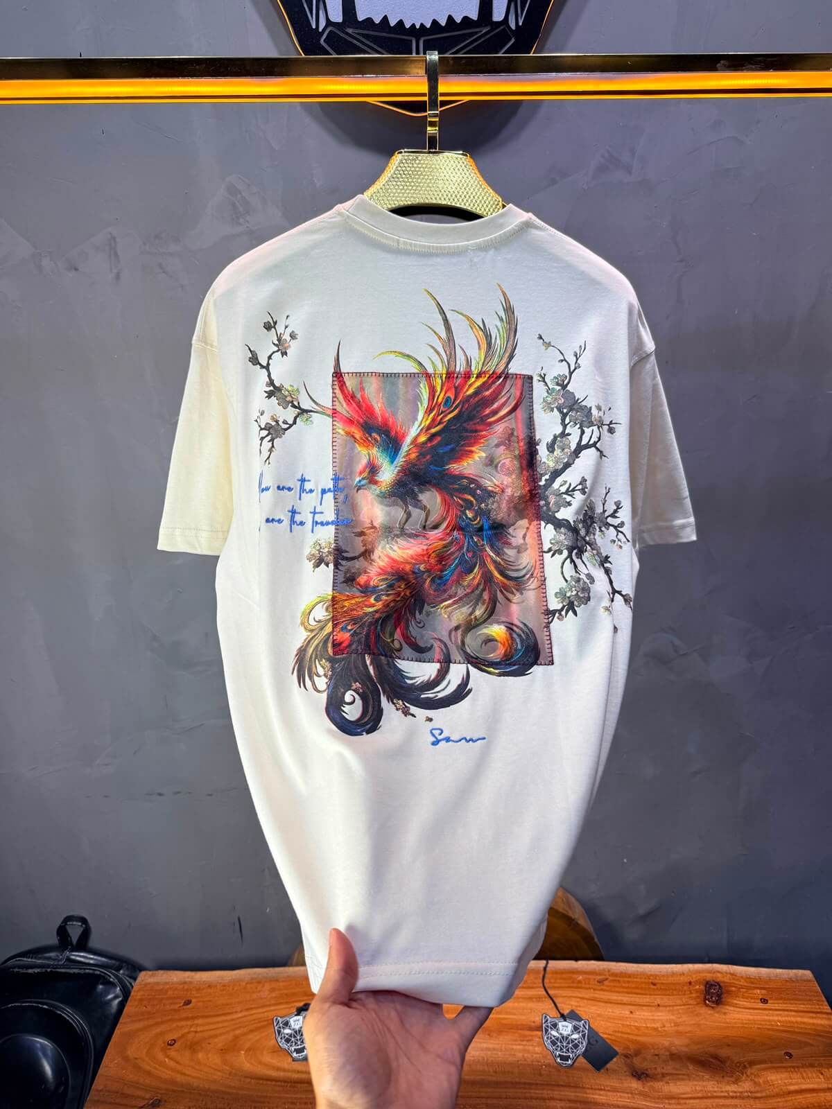 T-Shirt Phénix Sakura — Sam — Beige 5180