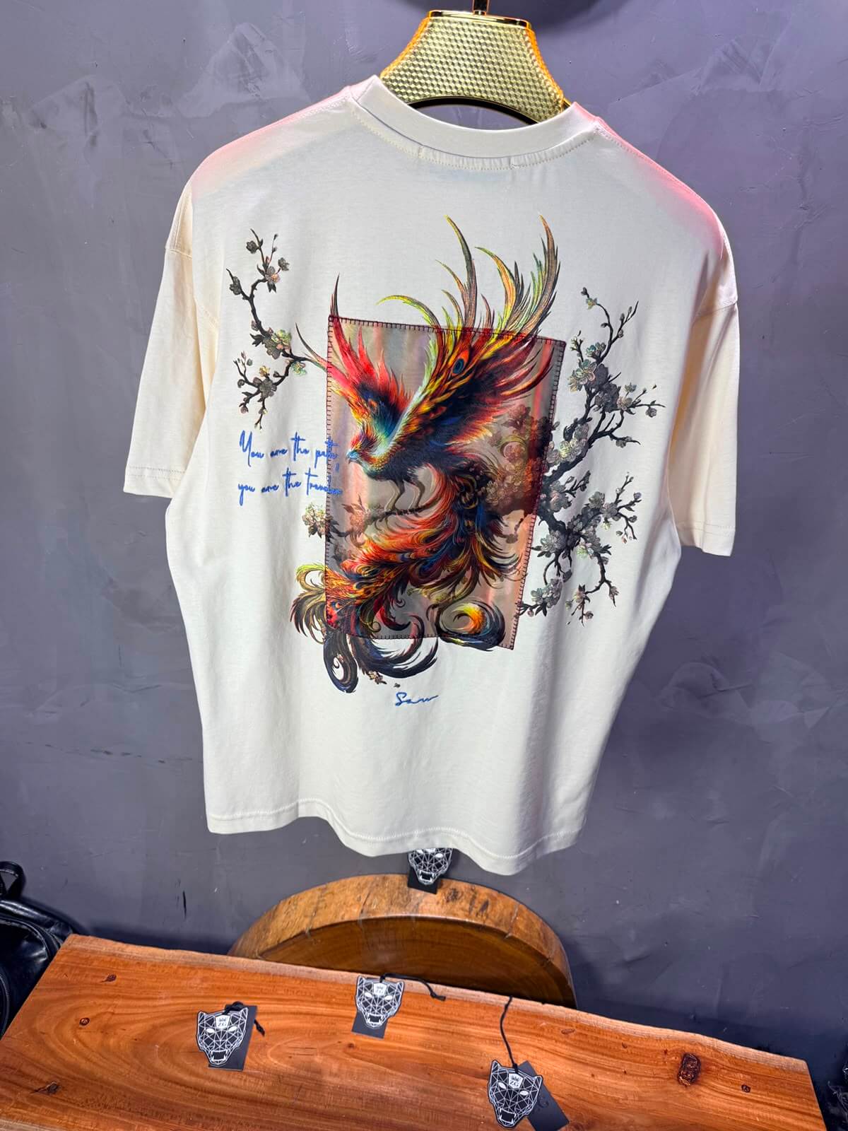 T-Shirt Phénix Sakura — Sam — Beige 5180