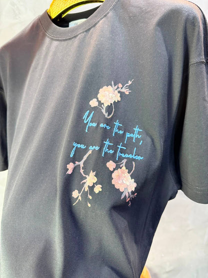 T-Shirt Phénix Sakura — Sam — Noir 5180