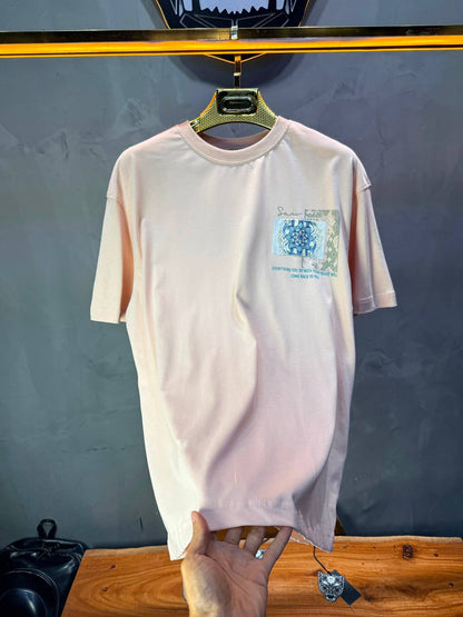 T-Shirt Calligraphie Mandala — Sam — Rose 5075