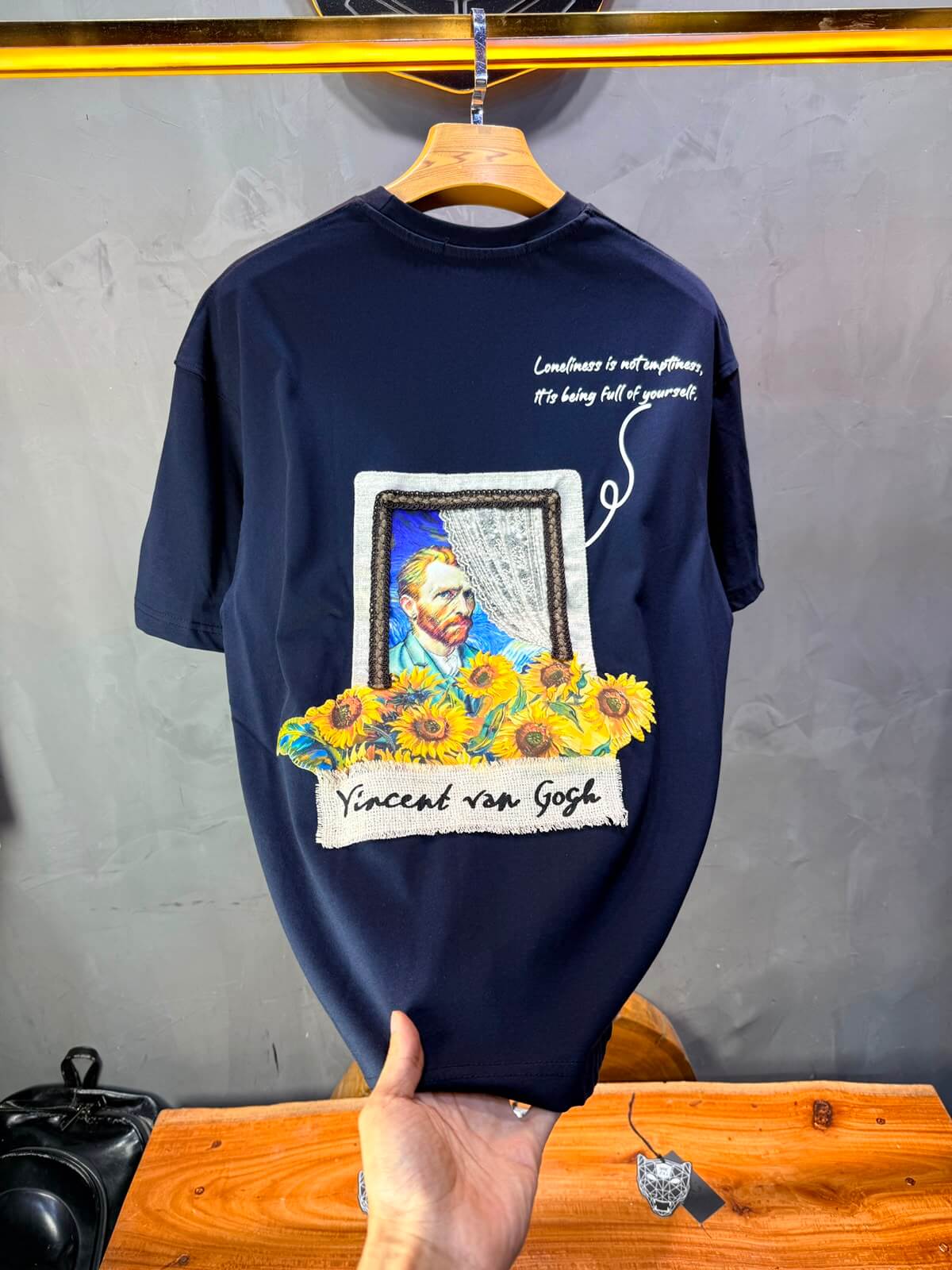 T-Shirt Vincent van Gogh Tournesols — Blue 5074
