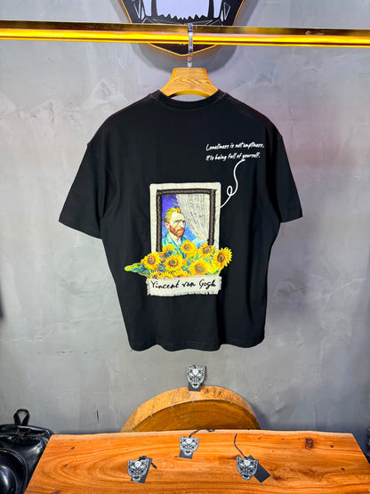 T-Shirt Vincent van Gogh Tournesols — Noir 5074