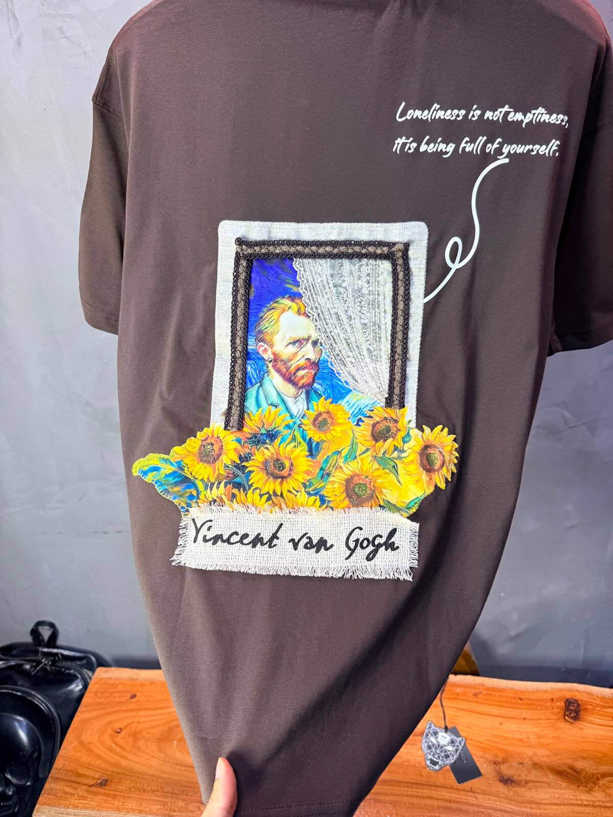 T-Shirt Vincent van Gogh Tournesols — Noir 5074