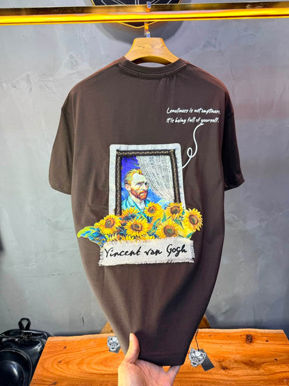 T-Shirt Vincent van Gogh Tournesols — Noir 5074