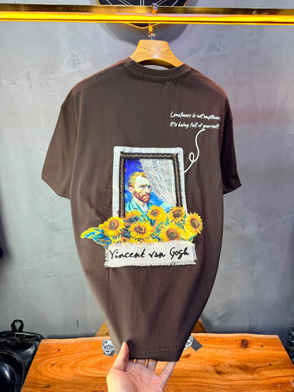 T-Shirt Vincent van Gogh Tournesols — Noir 5074
