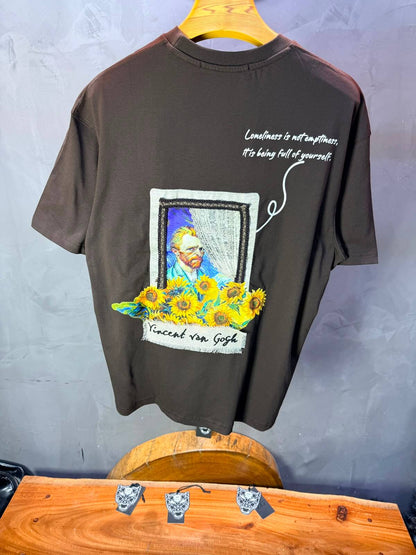 T-Shirt Vincent van Gogh Tournesols — Noir 5074