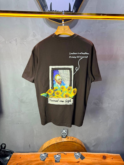 T-Shirt Vincent van Gogh Tournesols — Noir 5074
