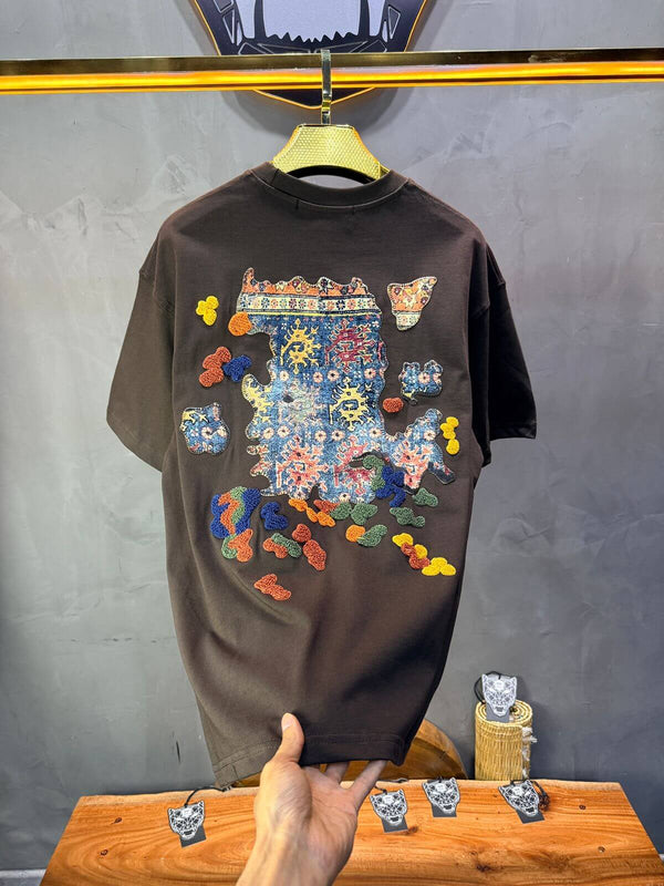 T-Shirt Authentic Brodé — SW Urbanity — Brown 5079