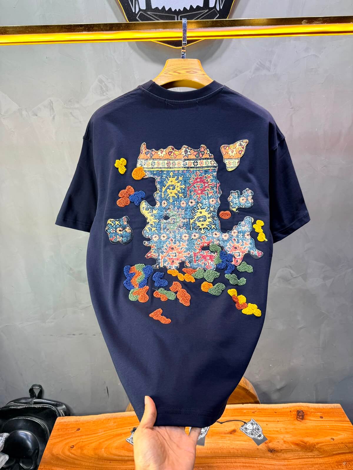 T-Shirt Authentic Brodé — SW Urbanity — Navy Blue 5079