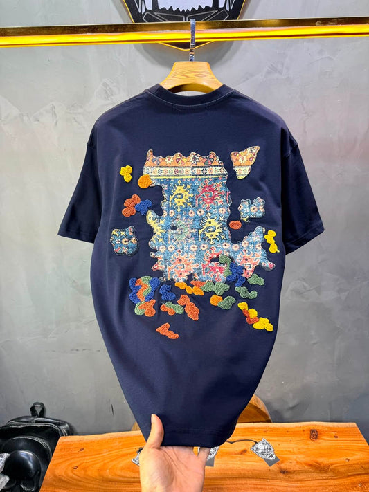 T-Shirt Authentic Brodé — SW Urbanity — Navy Blue 5079