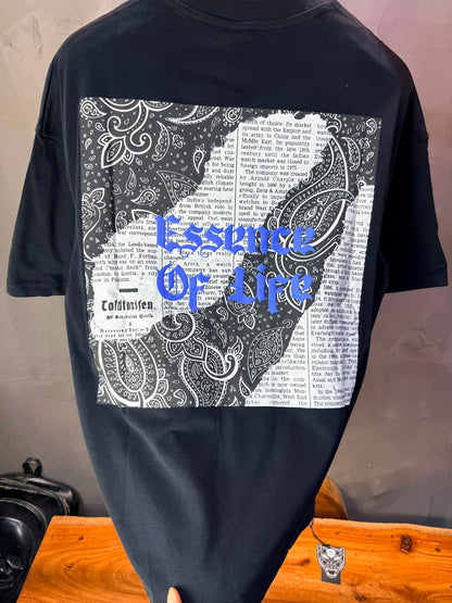 T-Shirt Essence Of Life — Gothic Paisley — Noir 166