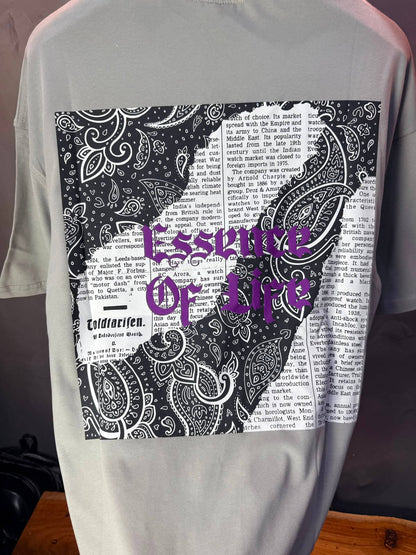 T-Shirt Essence Of Life — Gothic Paisley — Grey 166