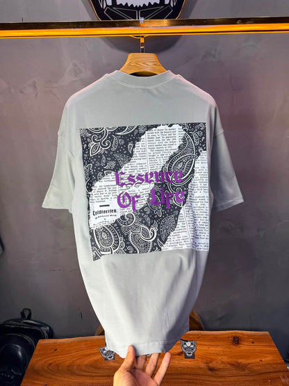 T-Shirt Essence Of Life — Gothic Paisley — Grey 166
