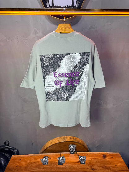 T-Shirt Essence Of Life — Gothic Paisley — Grey 166