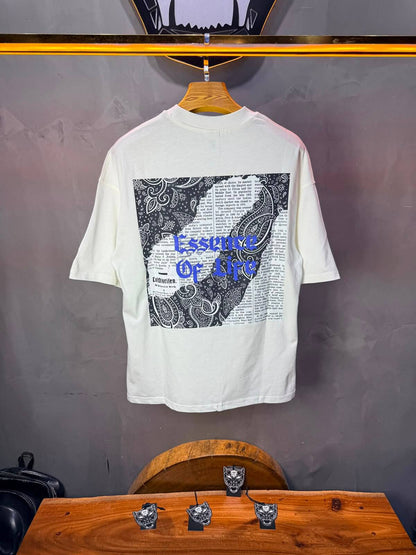 T-Shirt Essence Of Life — Gothic Paisley — Blanc 166