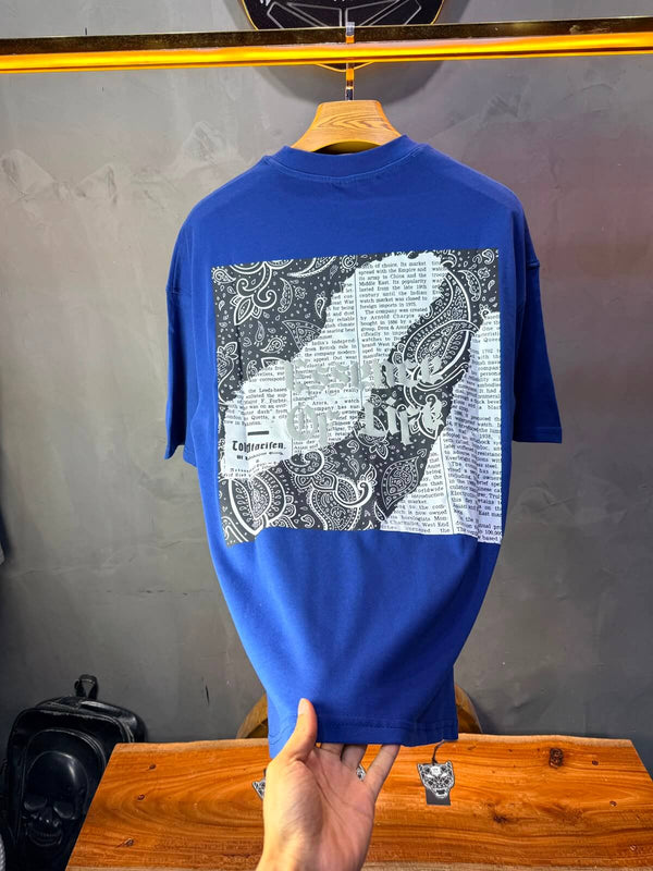 T-Shirt Essence Of Life — Gothic Paisley — Blue 166