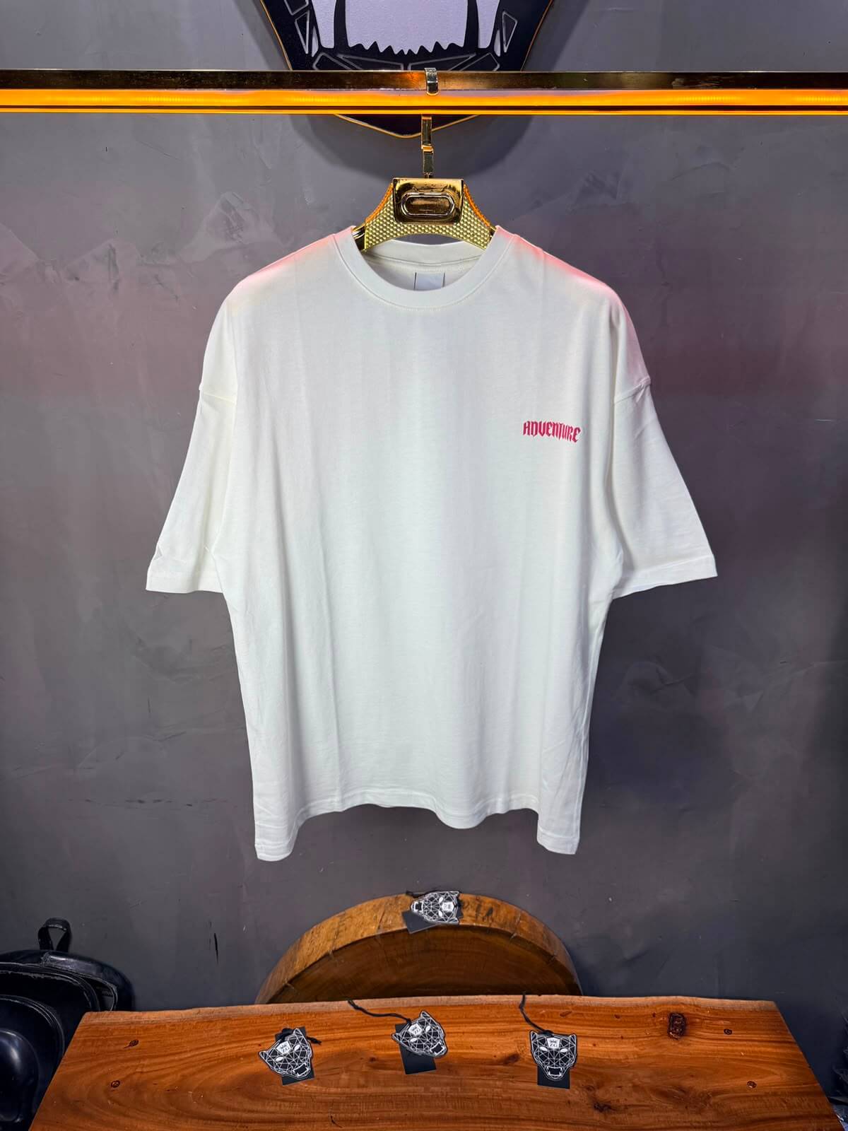 T-Shirt Adventure — Eagle & Roses — Blanc 101