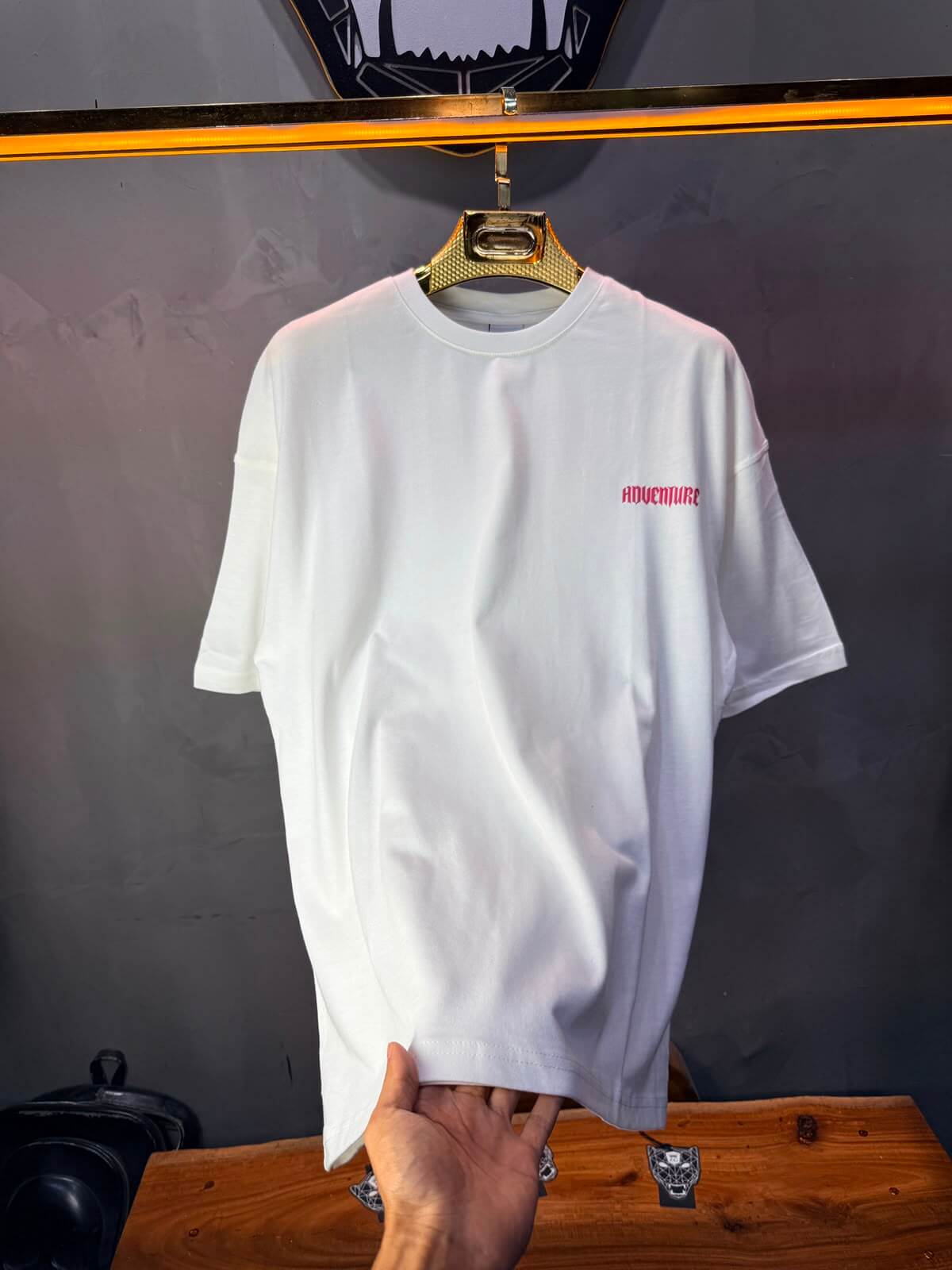 T-Shirt Adventure — Eagle & Roses — Blanc 101