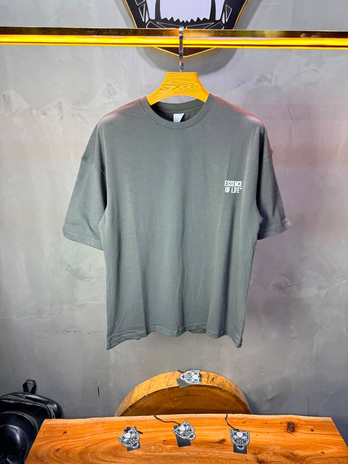 T-Shirt Essence Of Life® — Bandana Bleu — Gris Noir 091