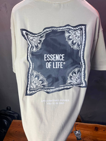 T-Shirt Essence Of Life® — Bandana Bleu — Beige 091